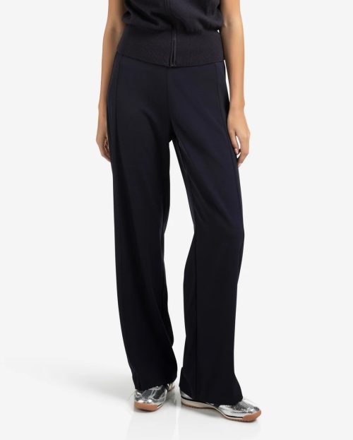 Pants Wide Leg Seam Yaya dark blue