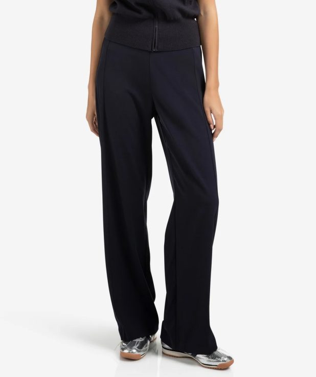 Pants Wide Leg Seam Yaya dark blue
