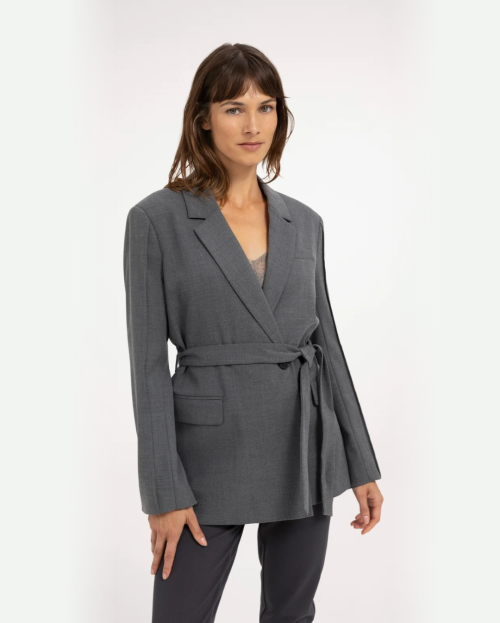 Blazer met ceintuurdetail YAYA