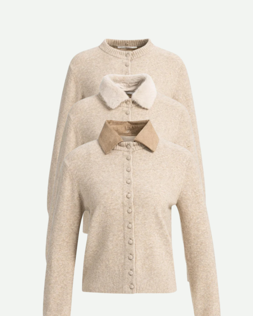 yaya - Vest met afneembare kraag