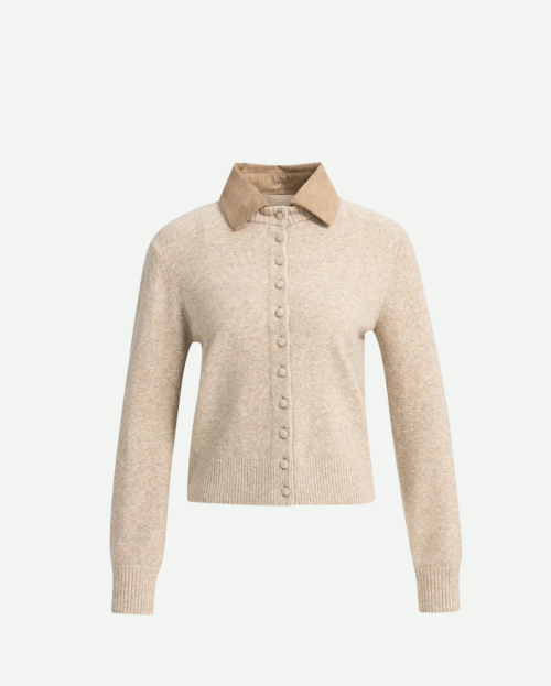 yaya - Vest met afneembare kraag