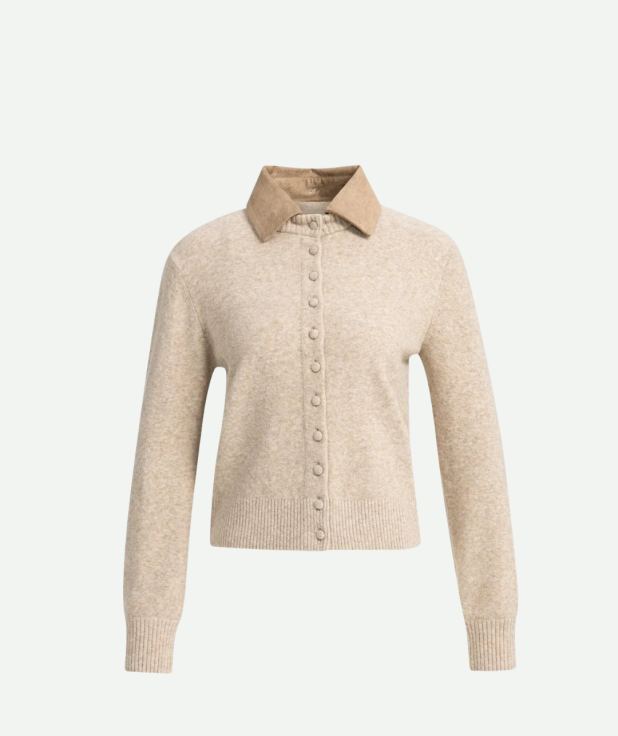 yaya - Vest met afneembare kraag