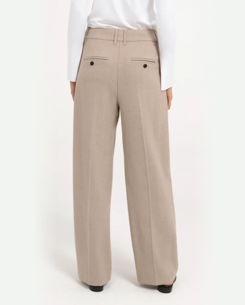 yaya - pantalon beigemelange