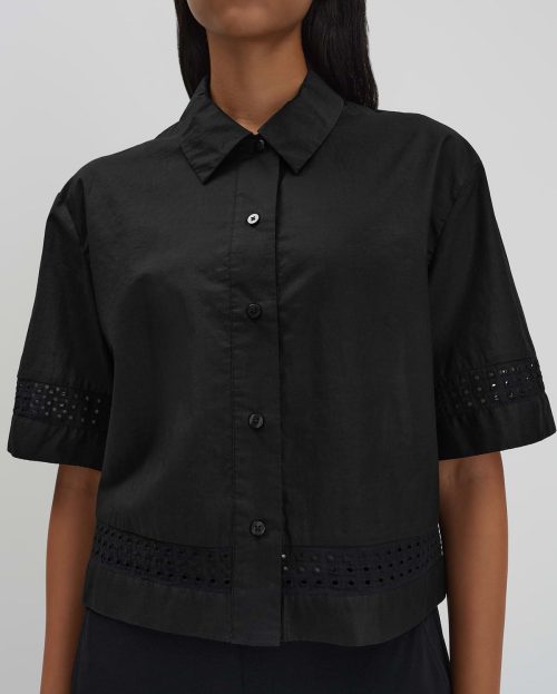 Blouse Zerie Zwart Someday broderie