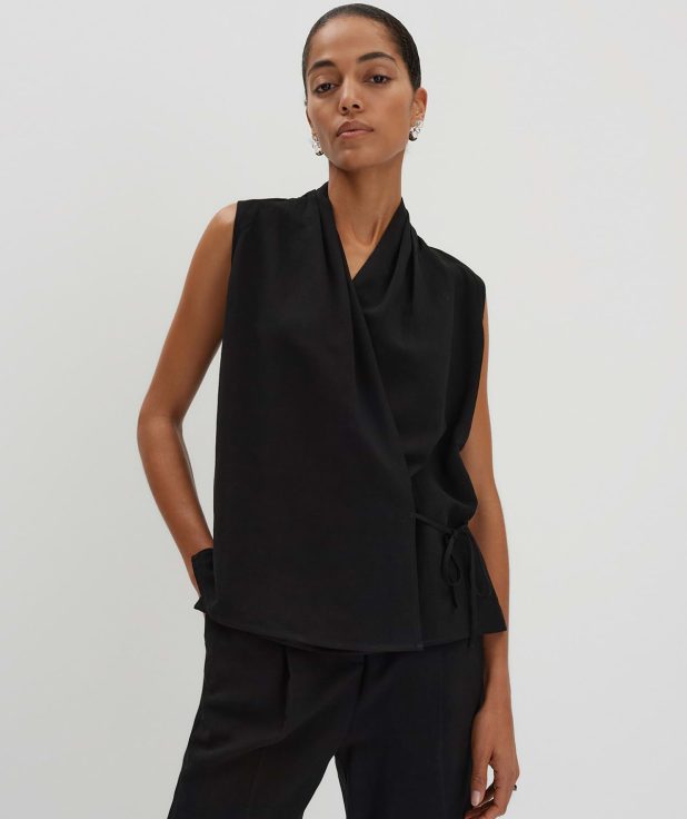 Blouse Ziang Someday zwart mouwloos