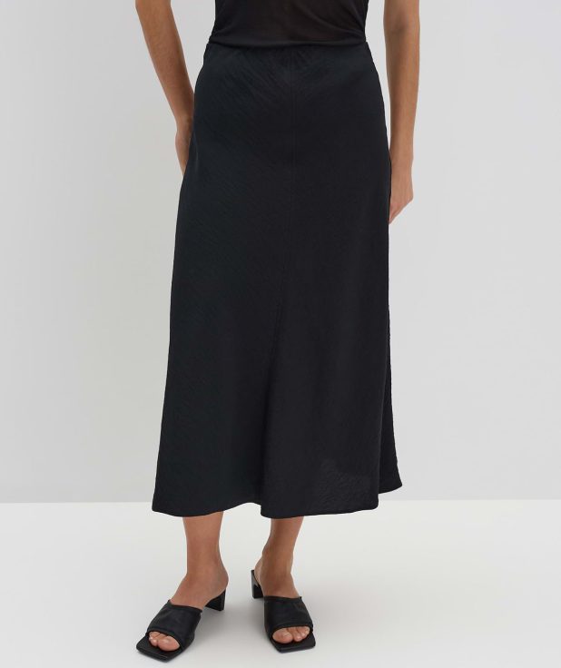 Rok Odinia Zwart Someday midi skirt